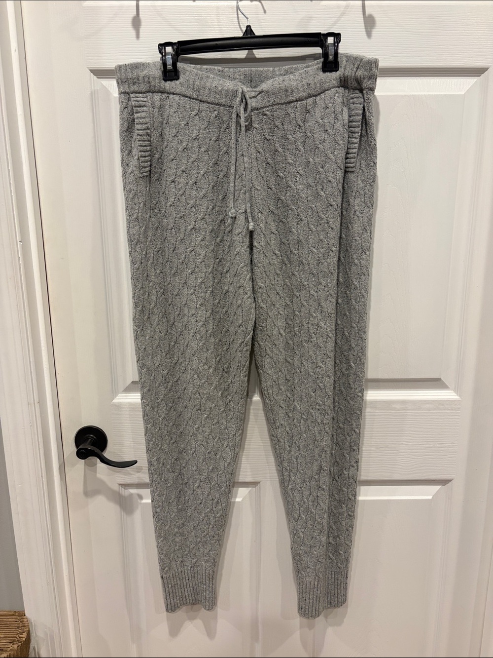 Women's Cashfeel Cable Knit Jogger Pajama Pants - Auden